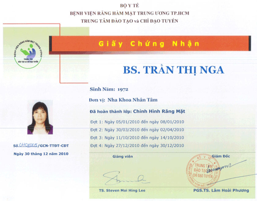 Bác sĩ Trần Thị Nga