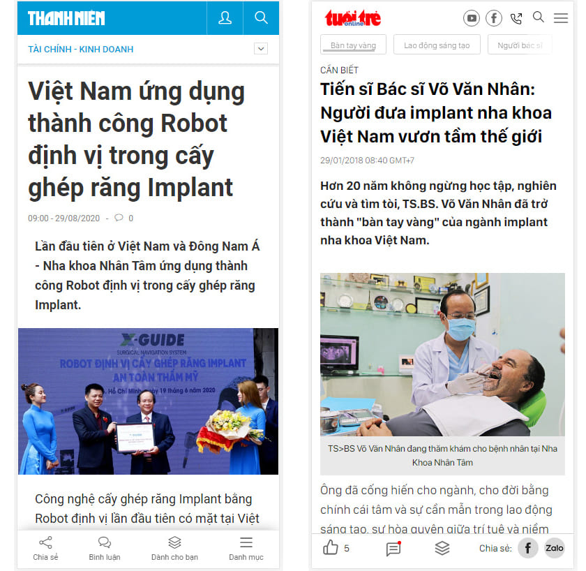 Việt Nam ứng dụng thành công Robot định vị trong cấy ghép răng Implant
