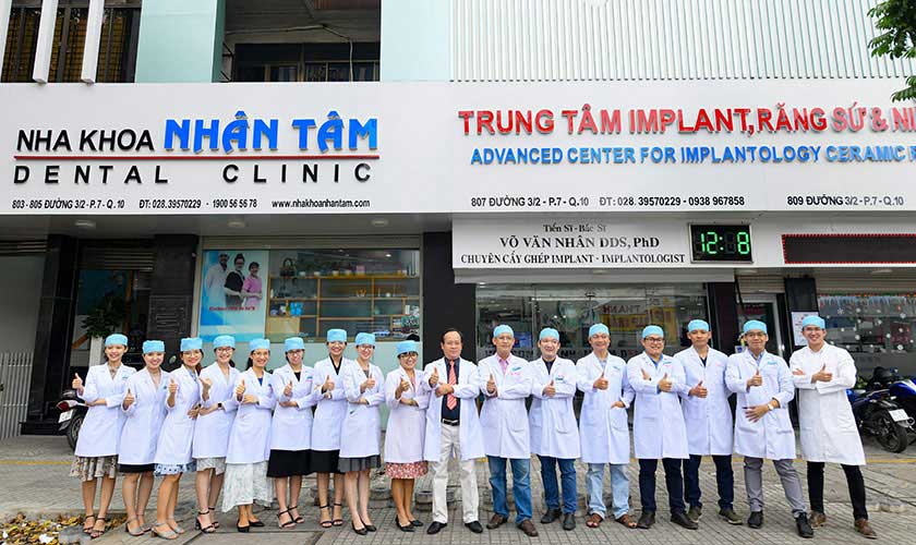 Nha khoa Nhân Tâm là đơn vị khám chữa bệnh chuyên khoa Răng Hàm Mặt nổi tiếng tại Việt Nam