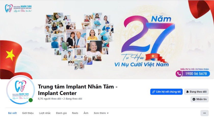 Quý khách có thể liên hệ đặt hẹn thông qua trang fanpage của trung tâm