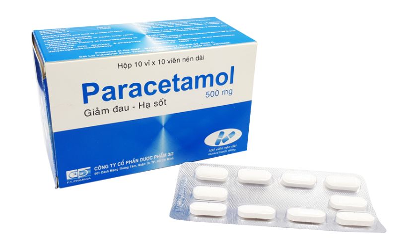 Uống thuốc giảm đau chứa thành phần Paracetamol