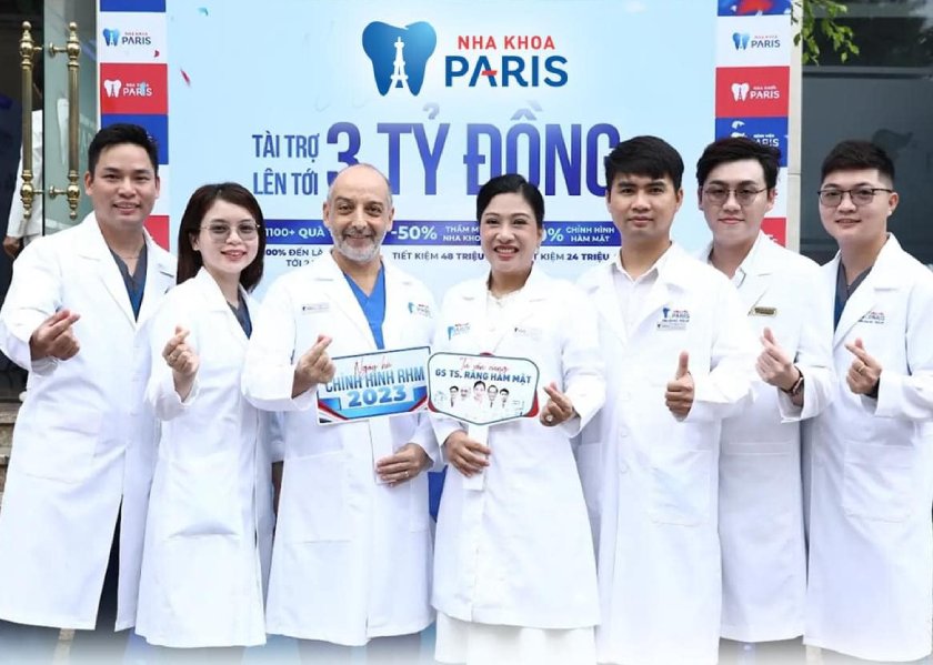 Nha khoa Paris nổi bật với đội ngũ bác sĩ giỏi