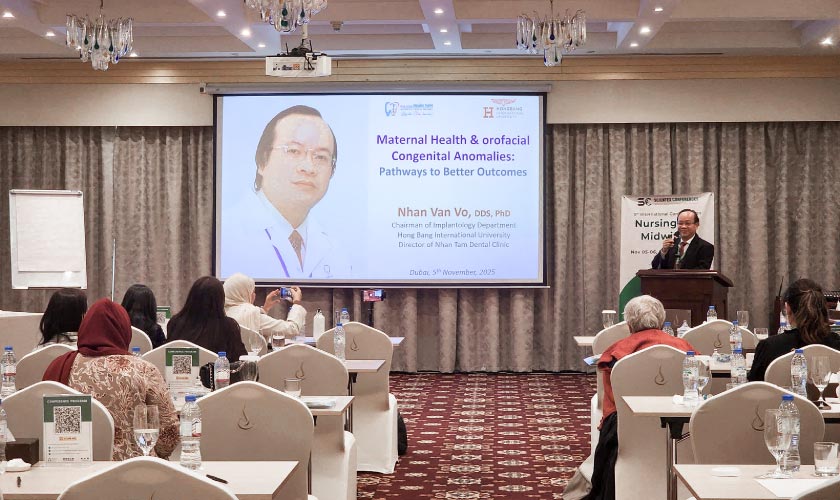 TS.BS Võ Văn Nhân báo cáo tại hội nghị quốc tế Dubai 2025